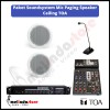 Paket Sound System Microphone Paging Speaker Ceiling TOA ZS-658R | 2 Speaker